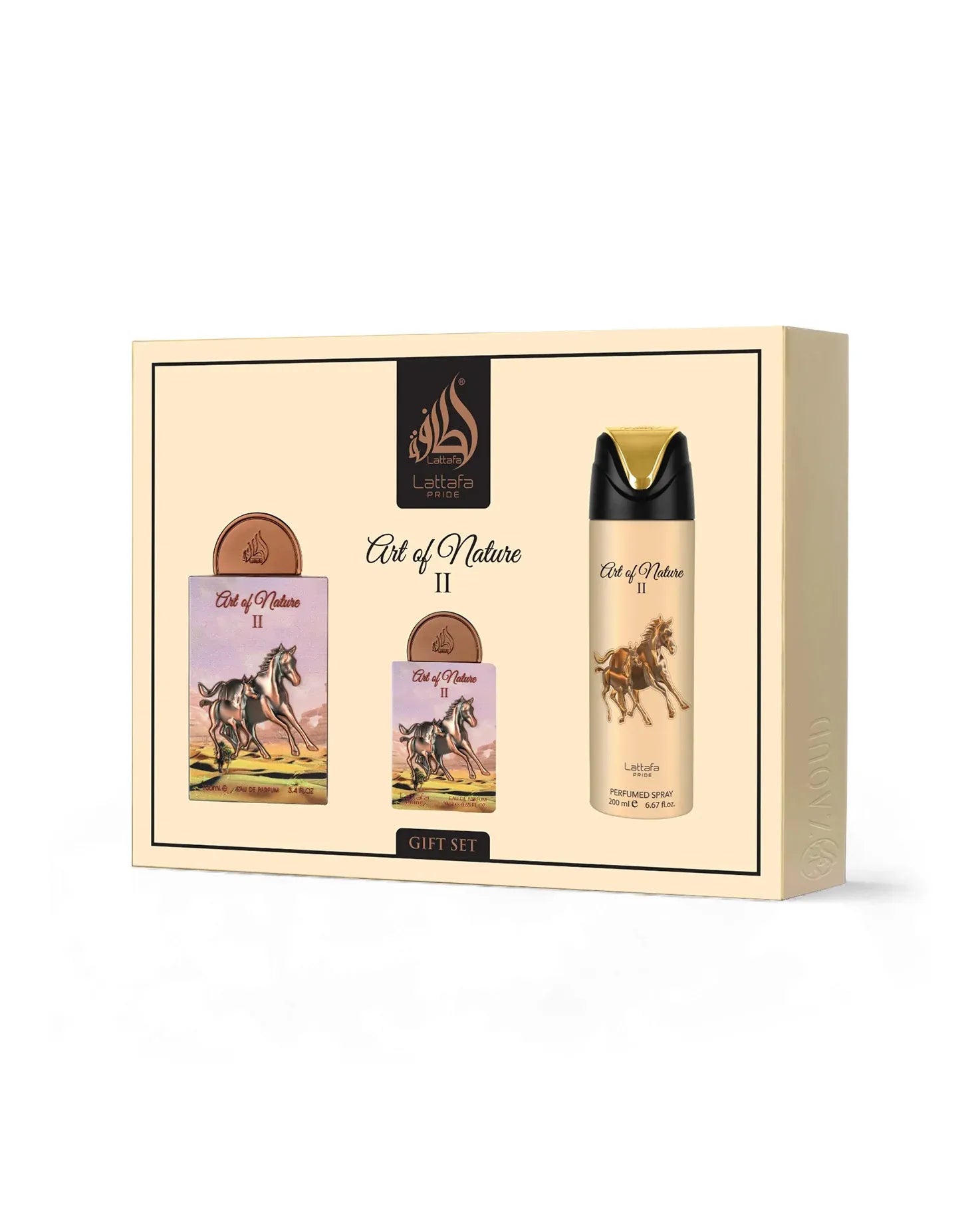 Giftset Art of Nature II 3pcs LATTAFA P 100ml + 200ml + 20ml Lattafa Pride