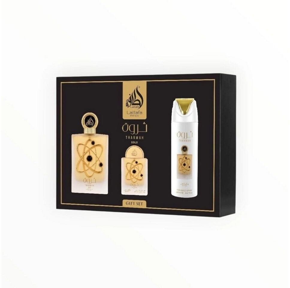 Giftset Tharwah Gold 3pcs - LATTAFA P 100ml + 200ml + 20ml Lattafa Pride