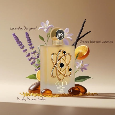 Giftset Tharwah Gold 3pcs - LATTAFA P 100ml + 200ml + 20ml Lattafa Pride