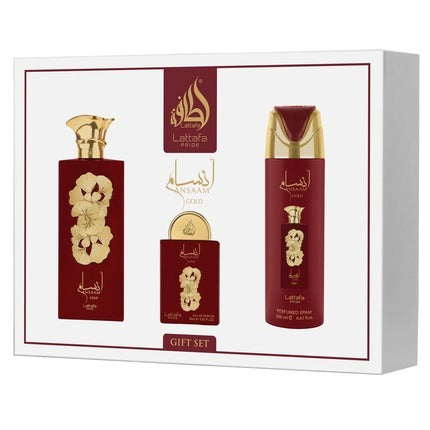 Giftset Ansaam Gold 3pcs LATTAFA P 100ml + 200ml + 20ml Lattafa Pride